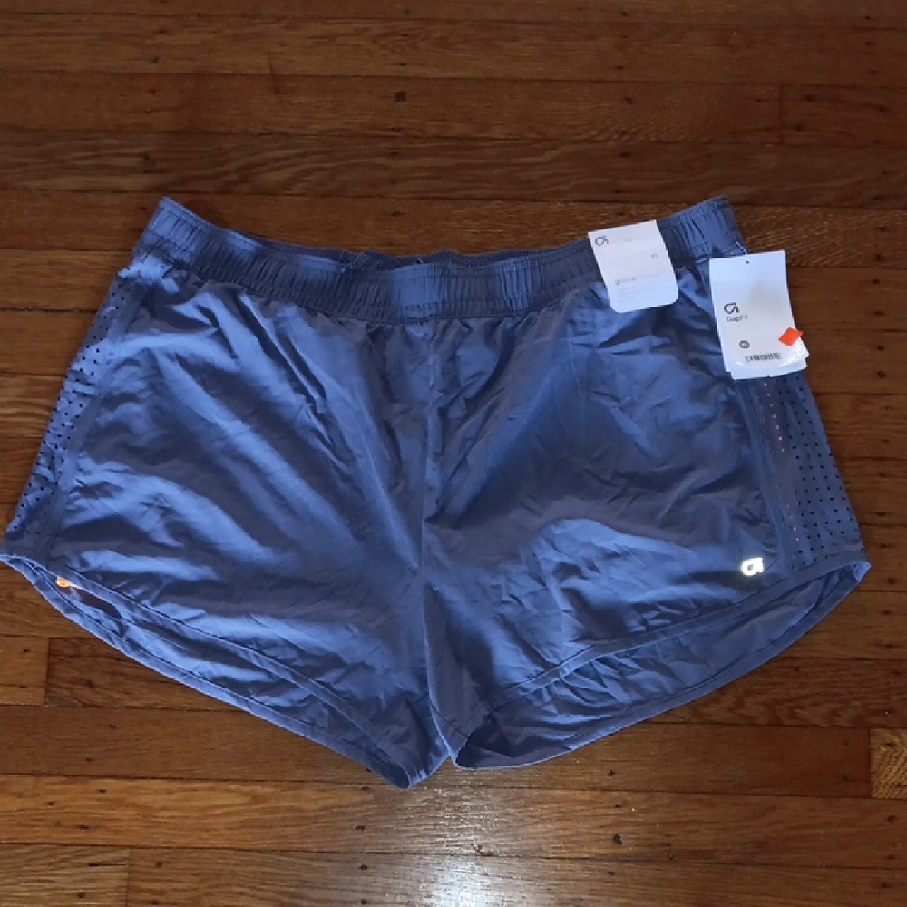 GAP Women's Perforated Navy Athletic Shorts